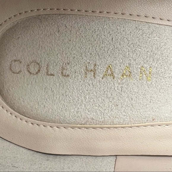 Women Cole Haan Marine Blue Suede The Go To Waterproof Block Heel Pumps Size 7 Women’s